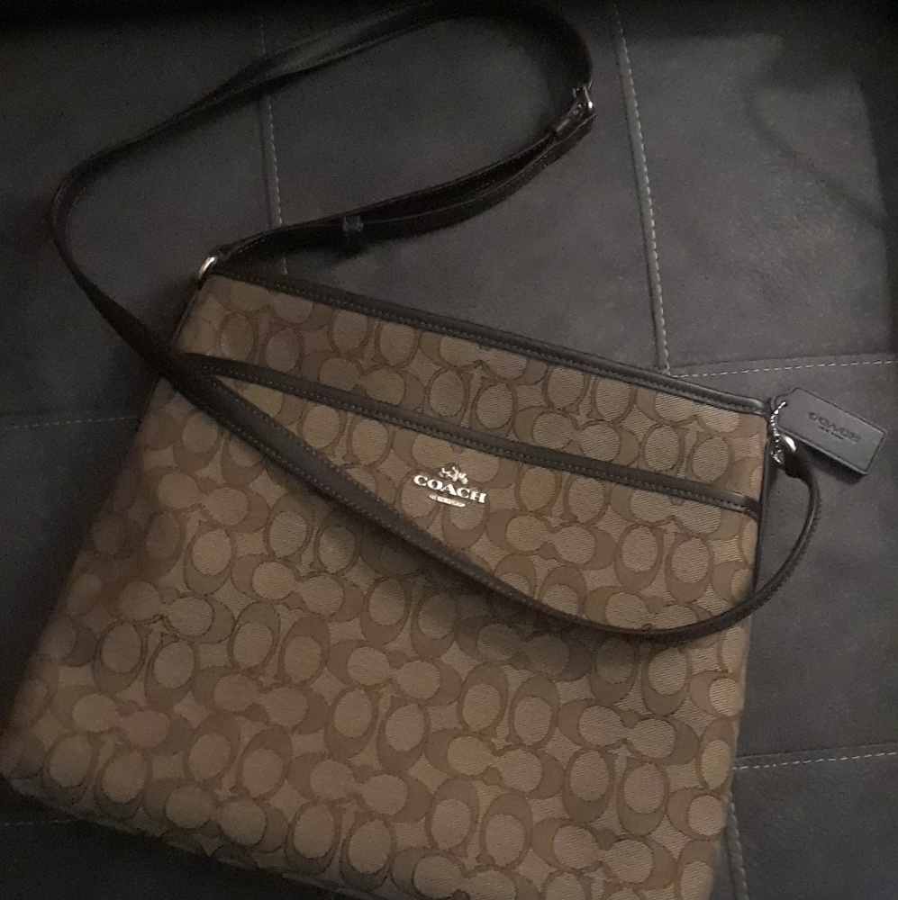 Coach canvas crossbody